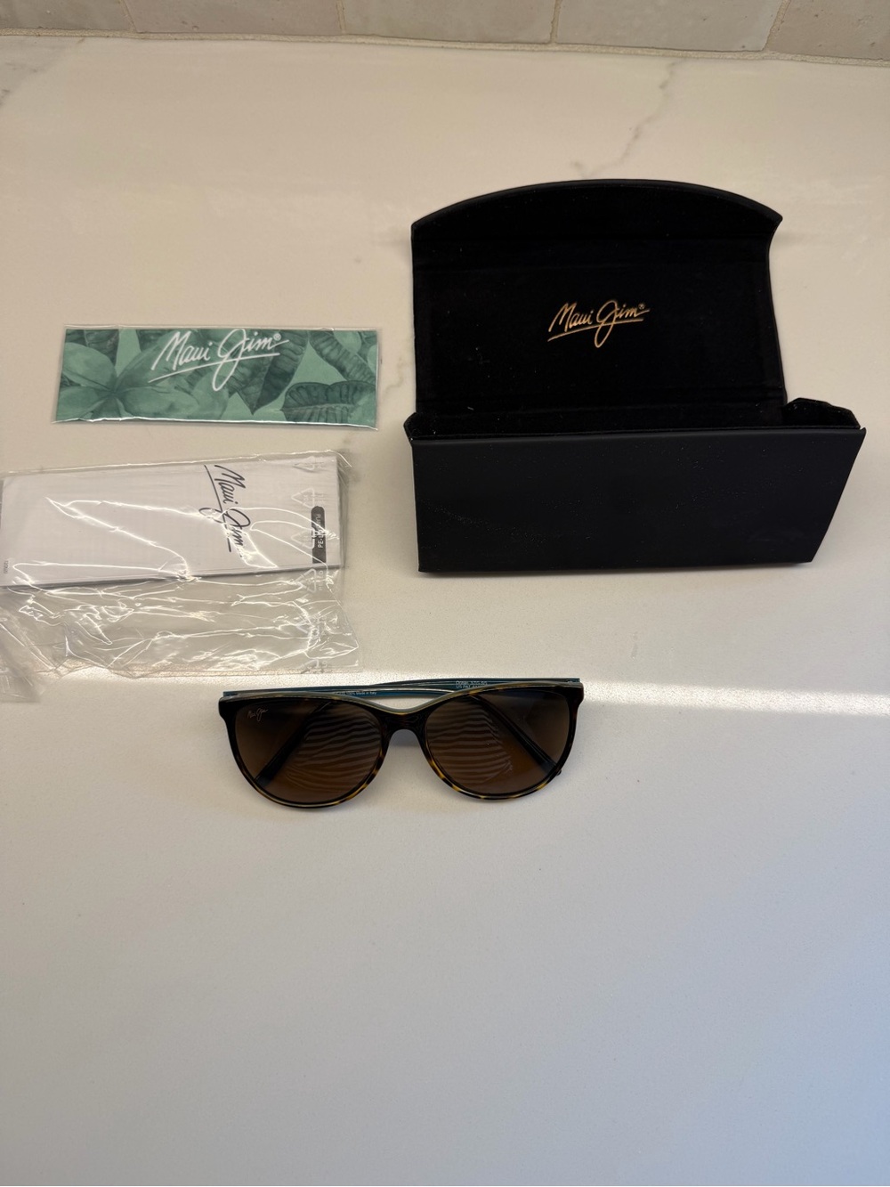Maui Jim Women's Tortoiseshell Cat-Eye Sunglasses with Brown Lenses - Picture 7 of 7